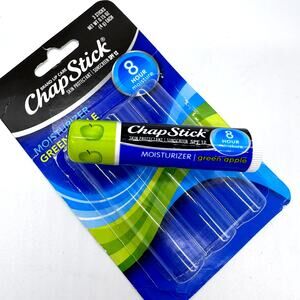1 Tube Chapstick Brand Moisturizer Lip Care SPF 12 Green Apple Sealed Lid Rare